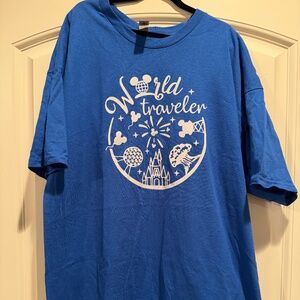 Royal Blue Epcot Shirt Size XL